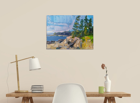 S N . WIND. PINES. ROCKS.