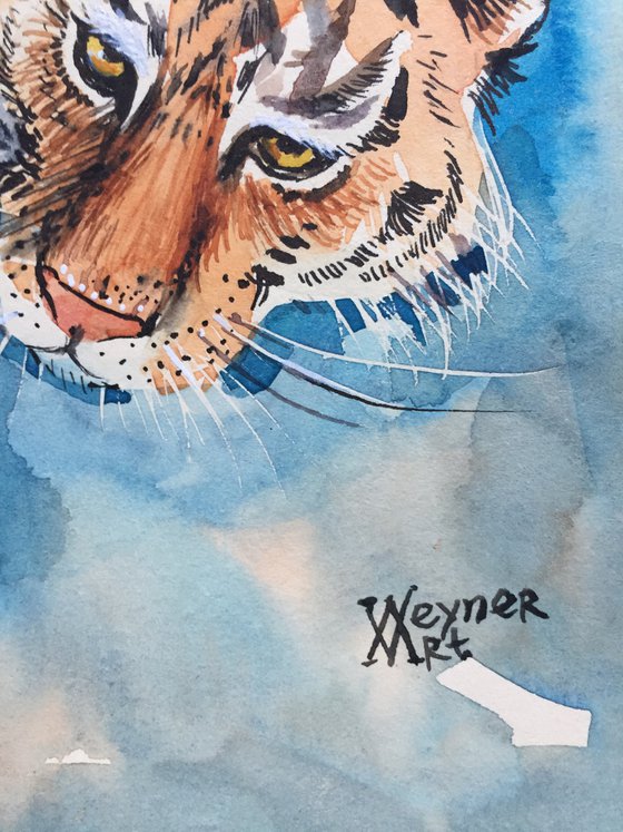 Tiger. Animal painting. Year of the tiger