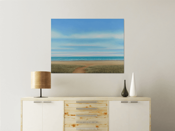 Beach Day - Blue Sky Seascape