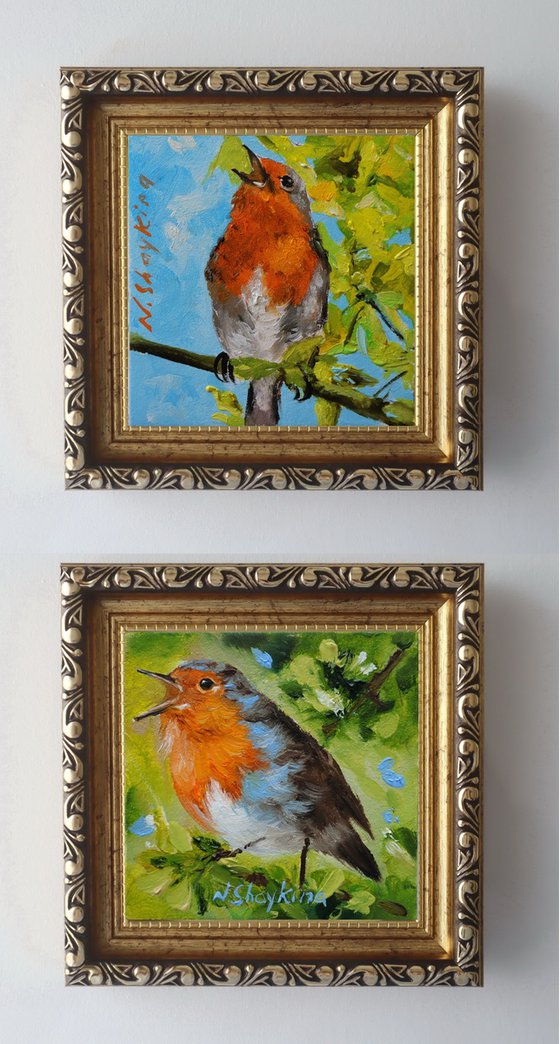 Spring Robin Mini Set of 2