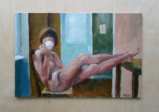 Female Figure - A Cup of Tea