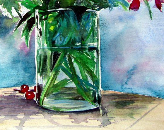 Still life with peony