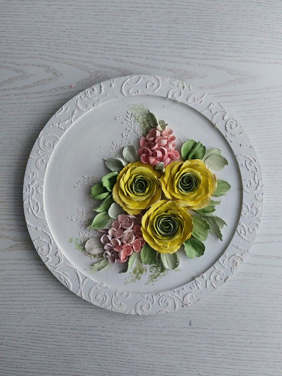 Sculpture painting Ranunculus