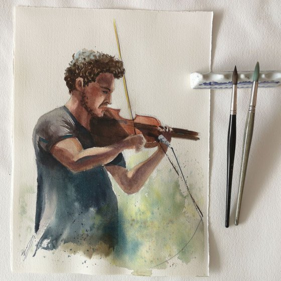 Violinist from barcelona