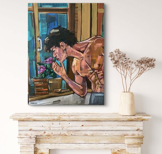 Nude male gay painting