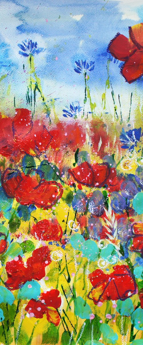 Poppies and Cornflowers by Julia Rigby
