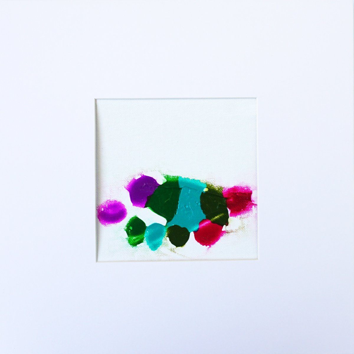 Abstract Acrylic Painting By Jelena B, 5 X 5, In May 21-3, Original Artwork