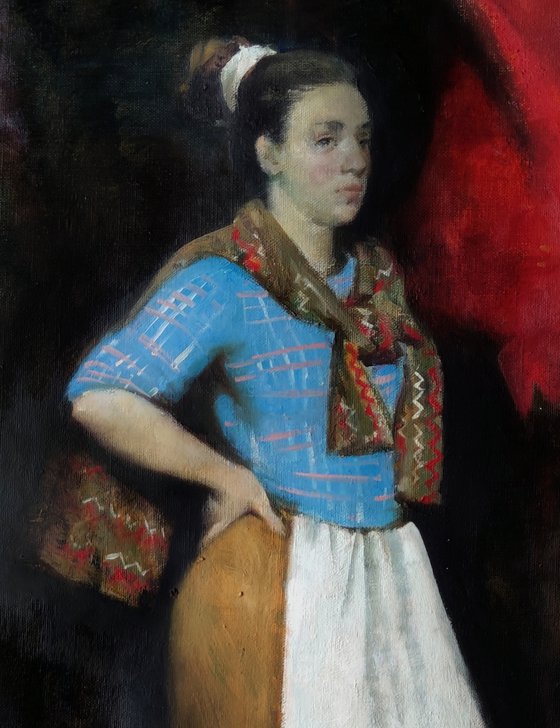 Portrait with a guitar