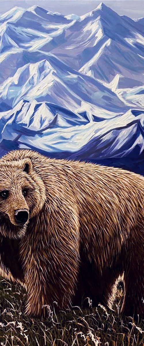 Brown Bear. Mountains- wild life / wild animal / animalism by Elena Adele Dmitrenko