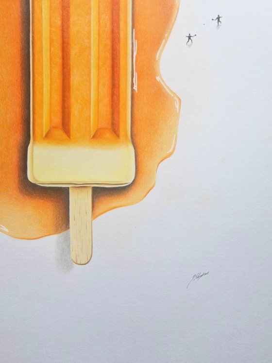 Orange Ice Pop