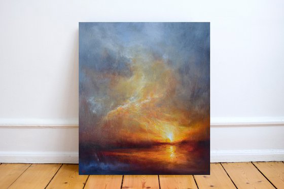 " When the evening speaks a thousand words "  W 110 x H 130 cm , SPECIAL PRICE !!!