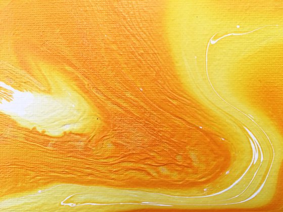 "Electric Lemonade" - SPECIAL PRICE - Original Abstract PMS Acrylic Painting - 16 x 20 inches