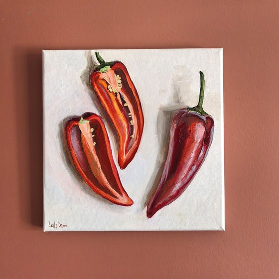 Red Still Life with Paprika