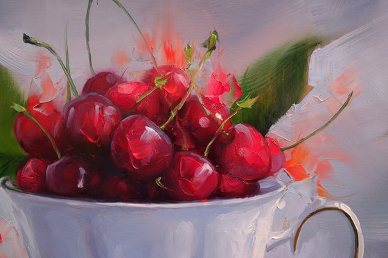 "Still life with cherries"