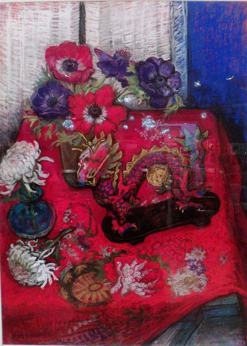 Still life with Chinese dragon by Patricia Clements