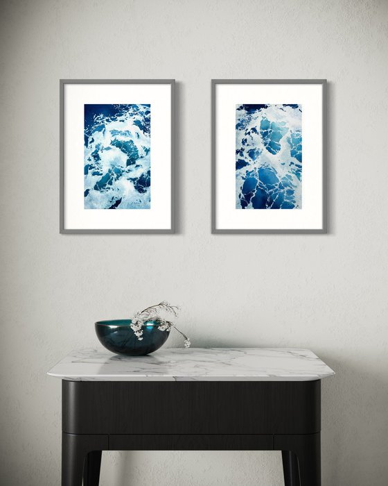 Sea Foam (Diptych)