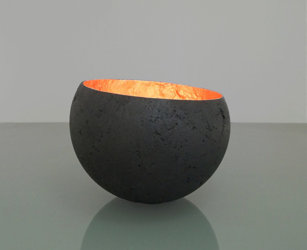 Organic Abstract Sculpture By Tracy Nicholls, 6 X 5", Glow, Original Artwork