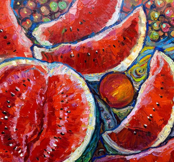 Sweet summer. Watermelon still life.