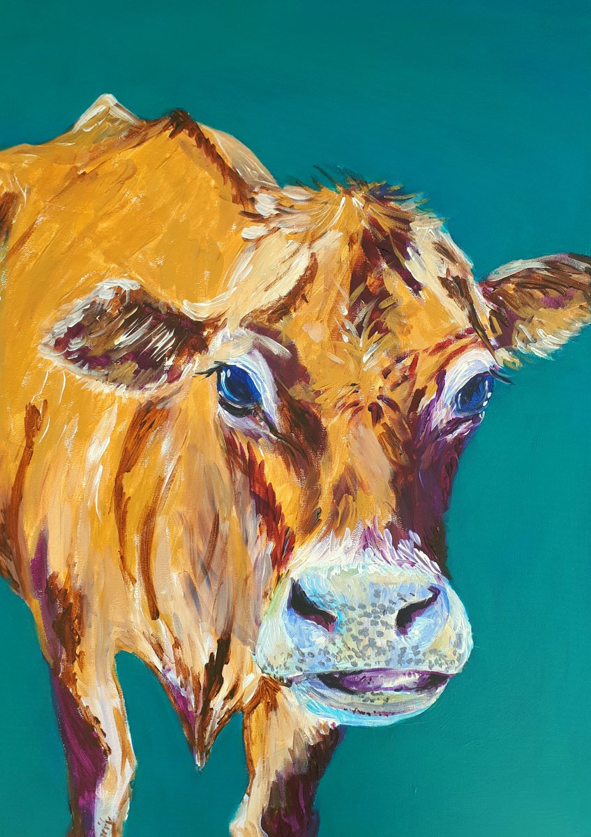 Brown Cow by Marily Valkijainen