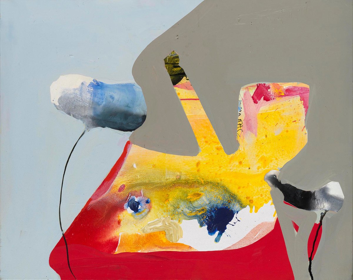 Abstract Acrylic Painting By Evangelos Vangelatos, 39 X 31, We Walk Through Hell Gazing At Flowers, Original Artwork