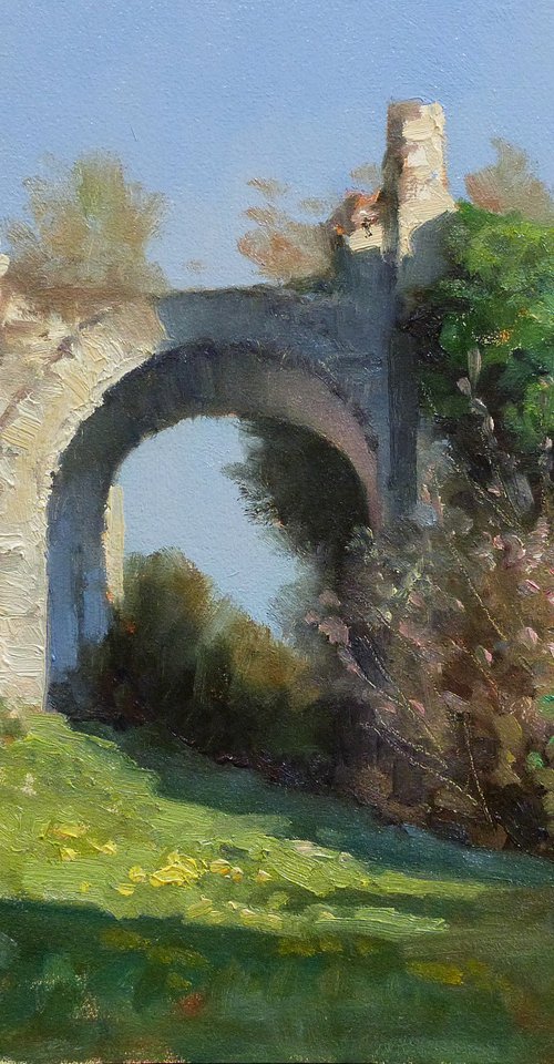 Old Stone Porch Entrance at Noyer by Pascal Giroud