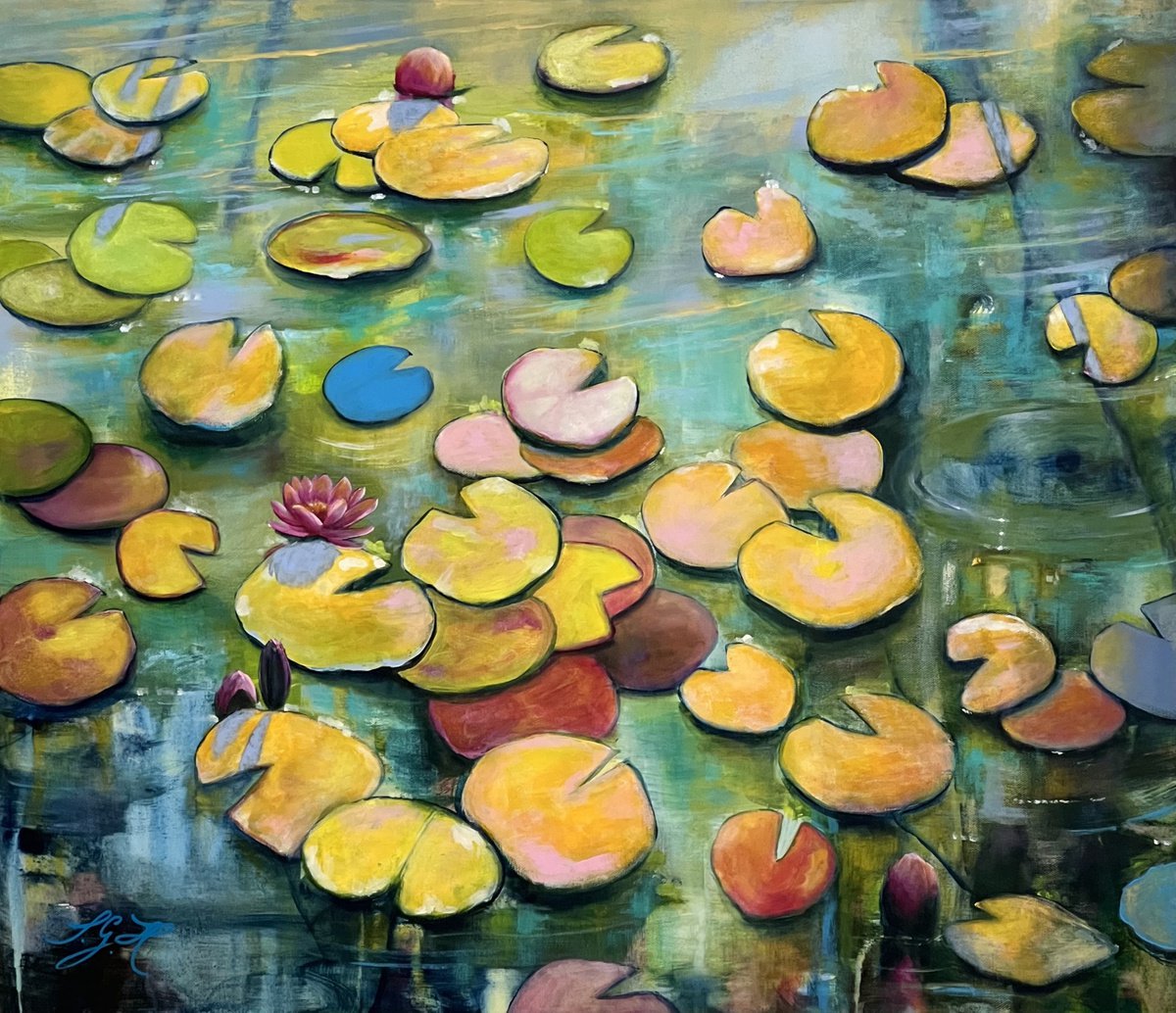 Always Waterlilies 10 by Sandra Gebhardt-Hoepfner
