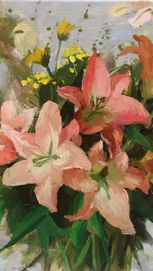 Lilies Bouquet by Ling Strube