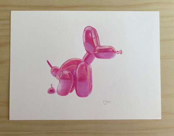 Pink balloon dog