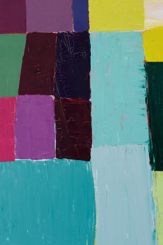 Squares / Yellow Purple