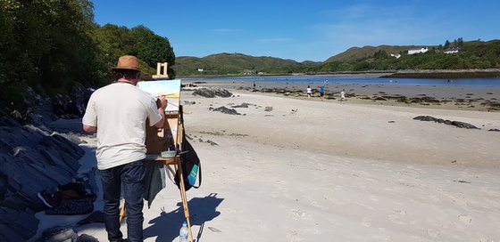 Silver Sands Moray Scottish Highlands Landscape Painting