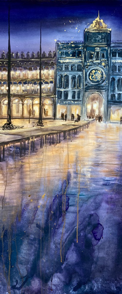 San Marco. Aqua Alta by Valeria Golovenkina