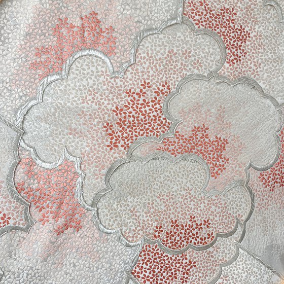 Sakura ~Ephemerality~ (Kimono Upcycled )