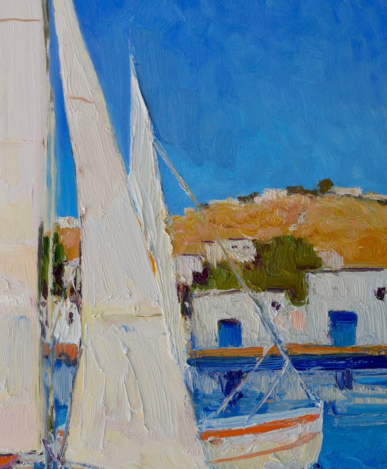 White Sails in the Greek Islands