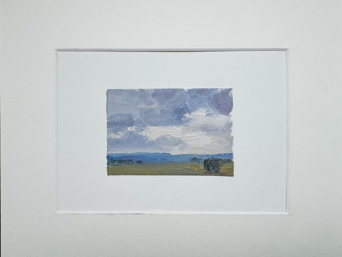 Impressionistic Landscape Oil Painting By Nataliia Nosyk, 10 X 8", Plein Air Study#1, Original Artwork