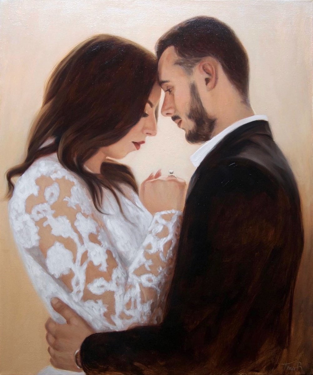 Photorealistic Portrait Oil Painting By Anna Bernadskaya, 20 X 24, Commission A Portrait, Original Artwork