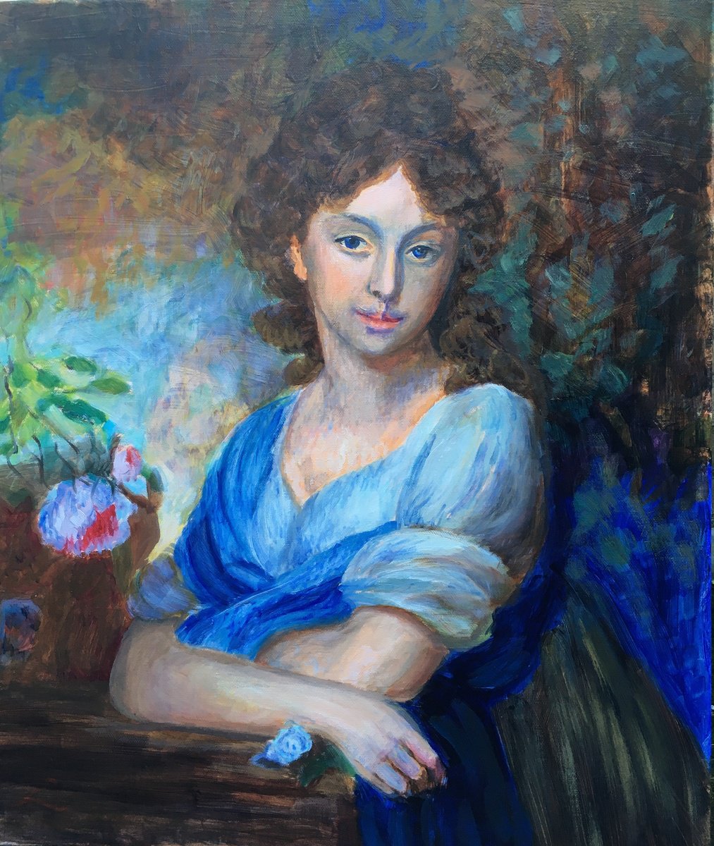 Female portrait 3 by Elena Sokolova
