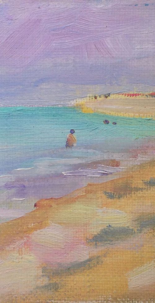 Early morning on the beach by Nataliia Nosyk
