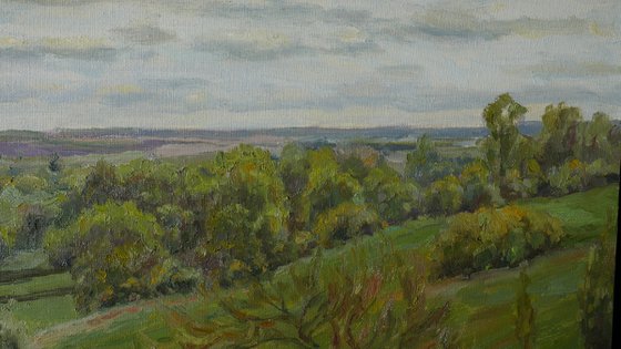 Realism spring landscape painting