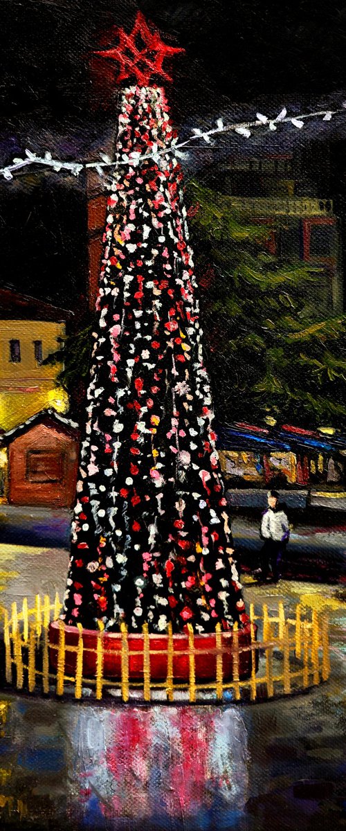 A Festive Winter Night by Joan Mato