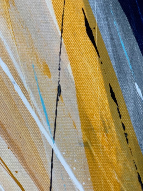Lightness of blue and ochre