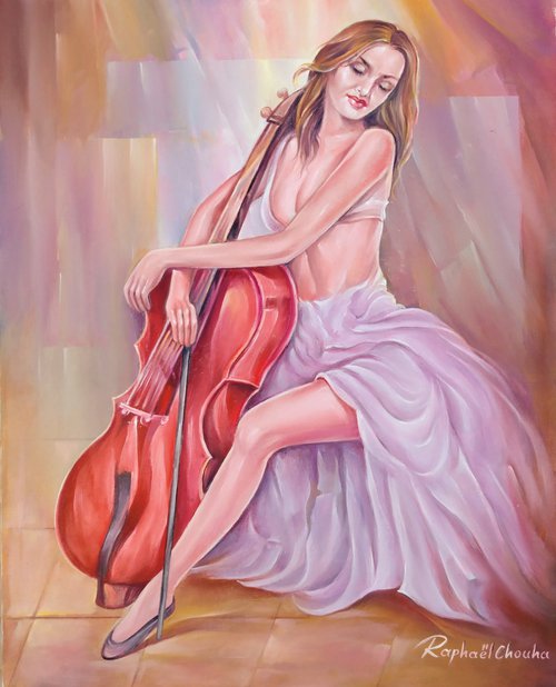 The cellist by Raphael Chouha