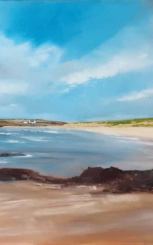 The beach at Aberffraw by Steve Keenan