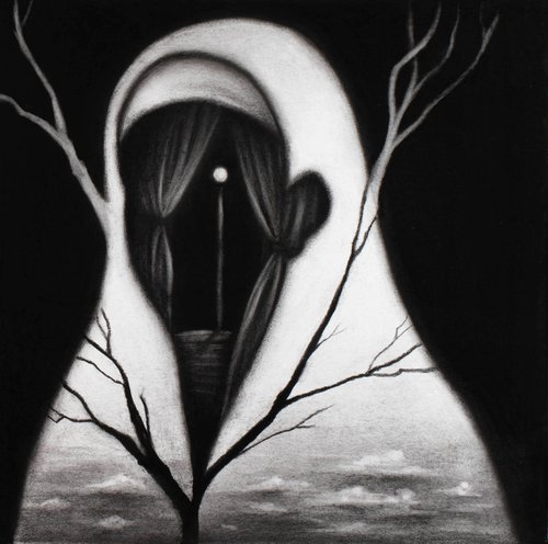 “The Two Mothers (Mater Tenebrarum) Diptych 1 of 2 by Alessio Radice