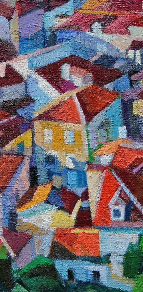 Red roofs V by Maja Đokić Mihajlović