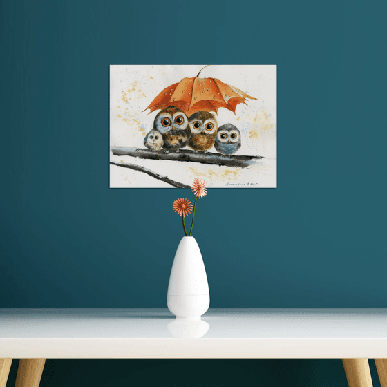 Owl Umbrella Haven