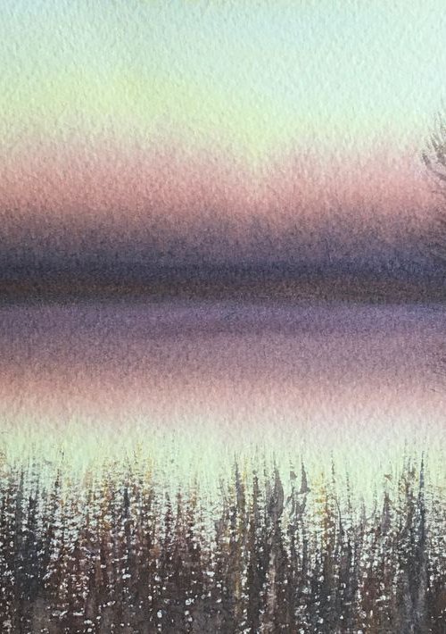 River at dusk by Samantha Adams