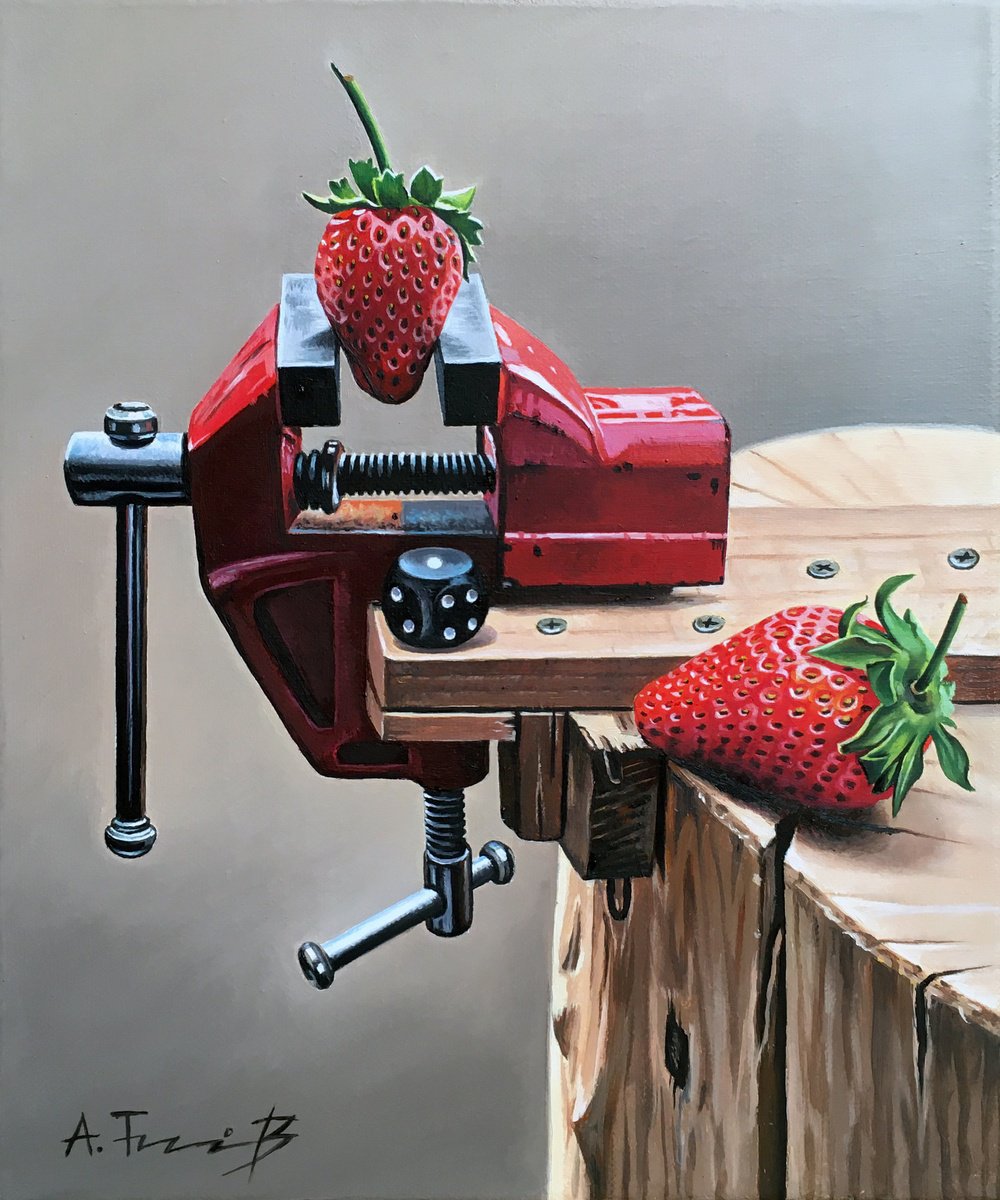 Photorealistic Still Life Oil Painting By Alexander Titorenkov, 10 X 12, The Choice, Original Artwork