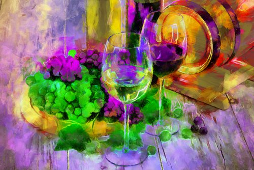 Wine and Grapes by Alistair Wells
