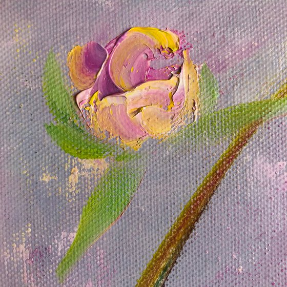 LITTLE CHARM - Lovely peonies. Beautiful flowers. Purple decor. Decoration. Flight. Fantasy. Chic.