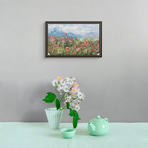The Poppy Field in Wind